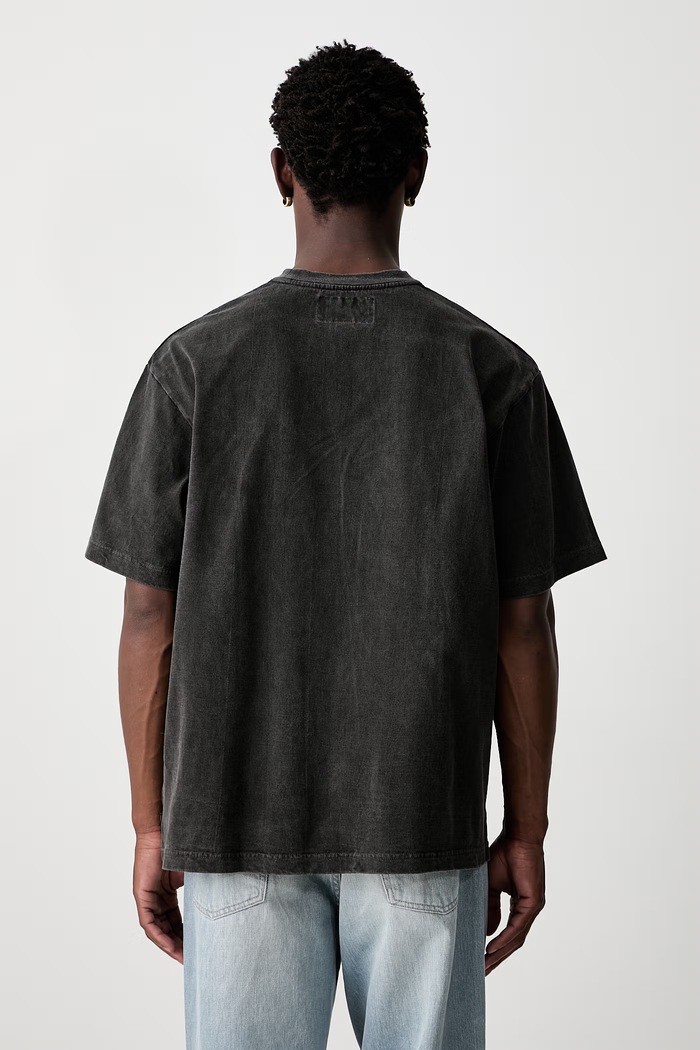 Odzież Neighborhood T-shirt bawełniany męski 261FPNH.CSM13 czarny