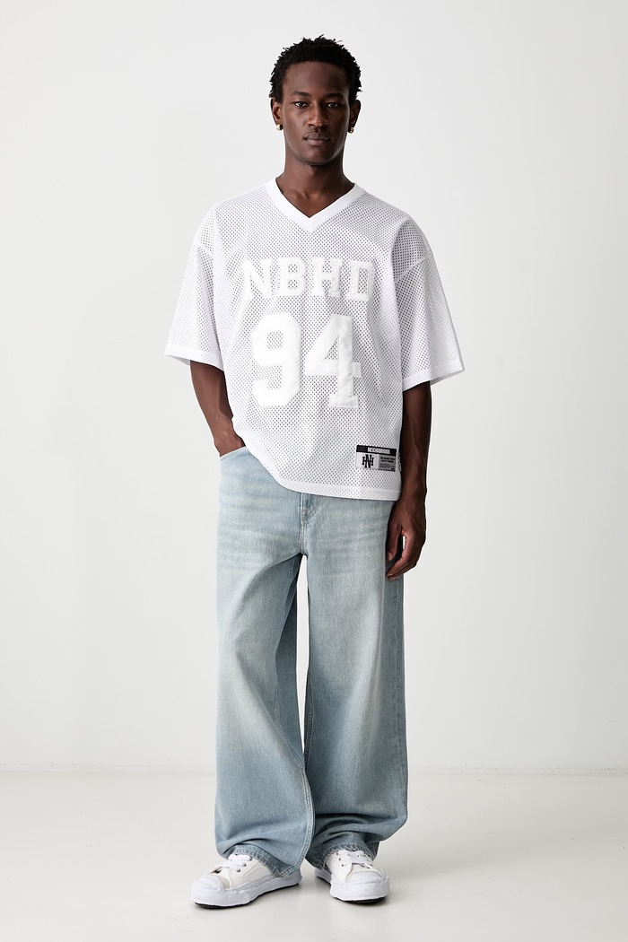 Neighborhood T-shirt męski 261FPNH.CSM10 biały AW26