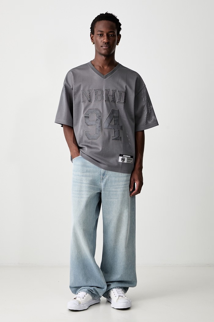 Neighborhood T-shirt męski 261FPNH.CSM10 szary AW26