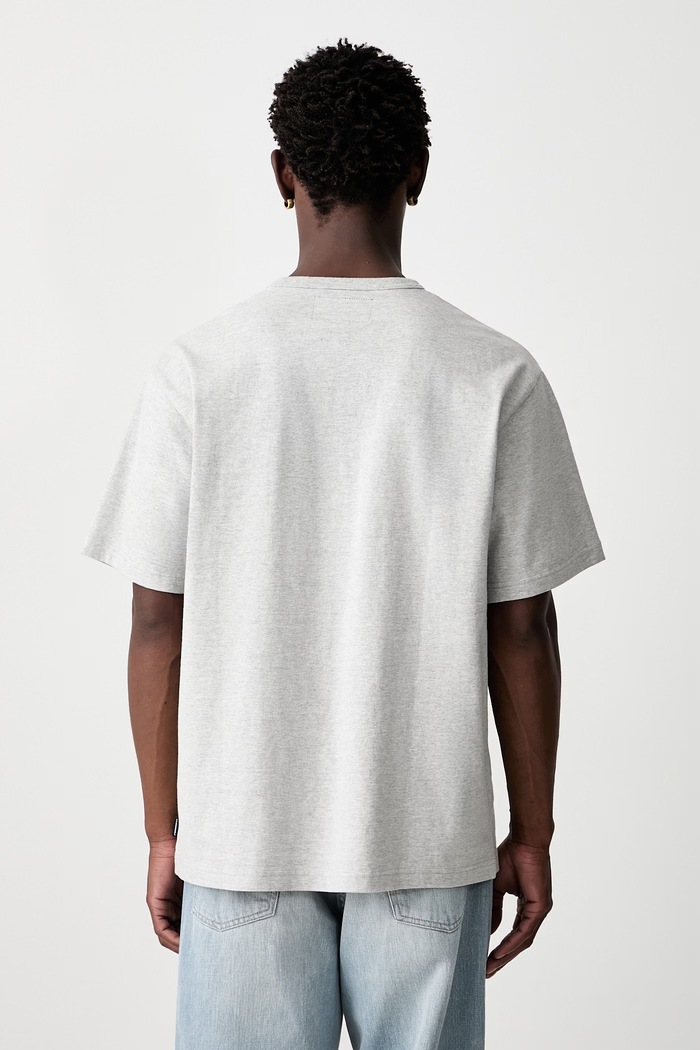 Odzież Neighborhood T-shirt bawełniany męski 261FPNH.CSM04 szary
