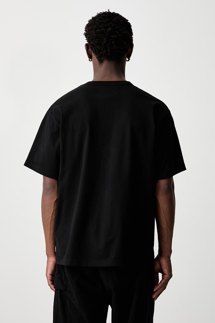 Odzież Neighborhood T-shirt bawełniany męski 261FPNH.CSM04 czarny