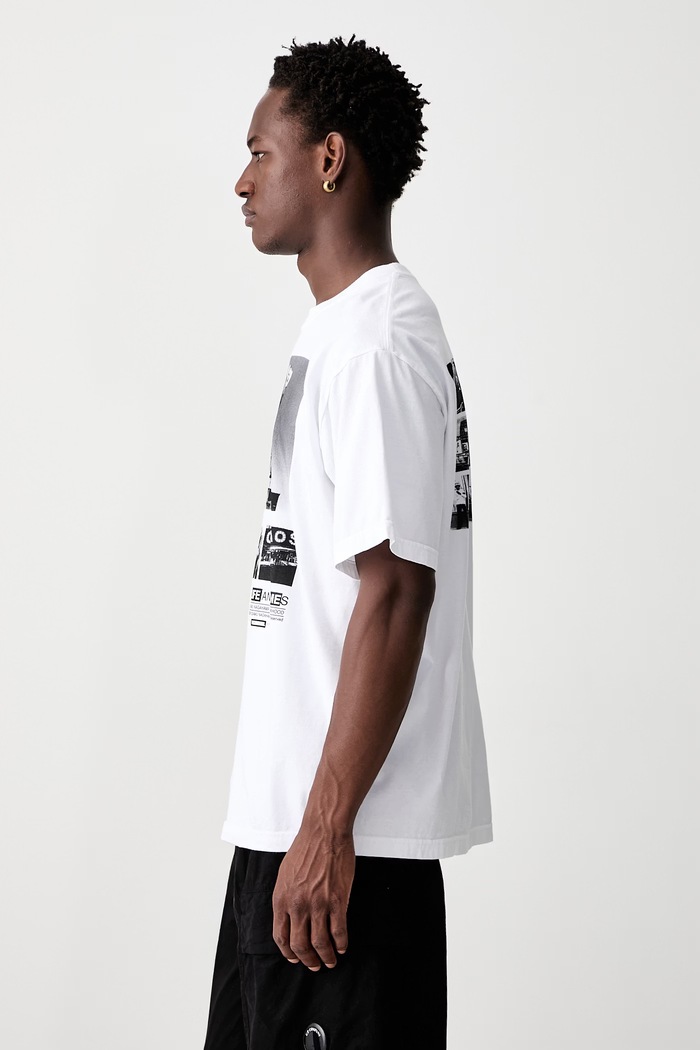 Neighborhood T-shirt bawełniany męski biały 261PCNON.ST04