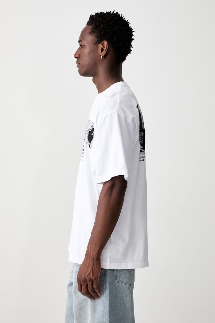 Neighborhood T-shirt bawełniany męski biały 261PCNON.ST03