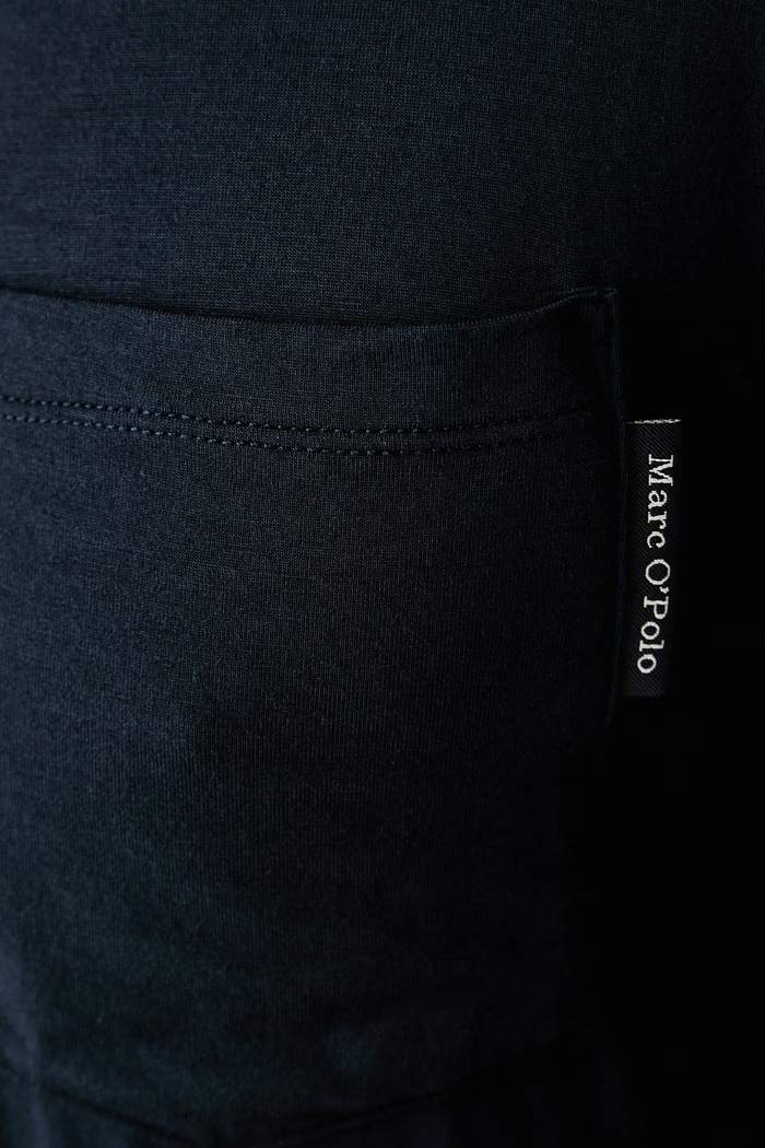 T-shirt basic męski z modalem Marc O'Polo granatowy 10228703