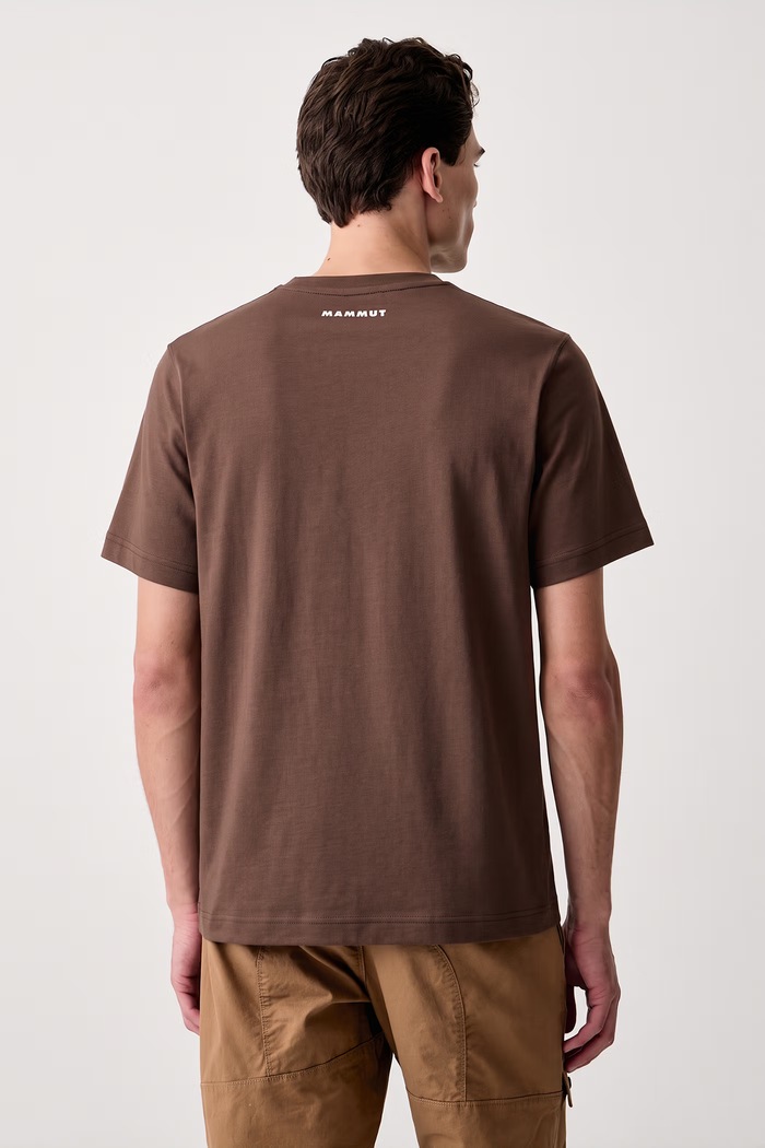 Odzież Mammut T-shirt sportowy męski bawełniany Mammut Base 1017.07590 brązowy
