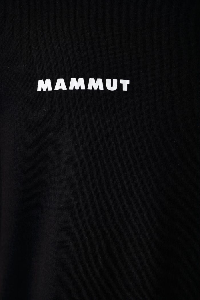 T-shirt sportowy męski bawełniany Mammut Base Mammut czarny 1017.07590