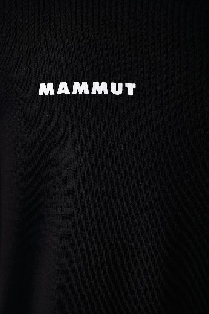 T-shirt sportowy męski bawełniany Mammut Base Mammut czarny 1017.07590