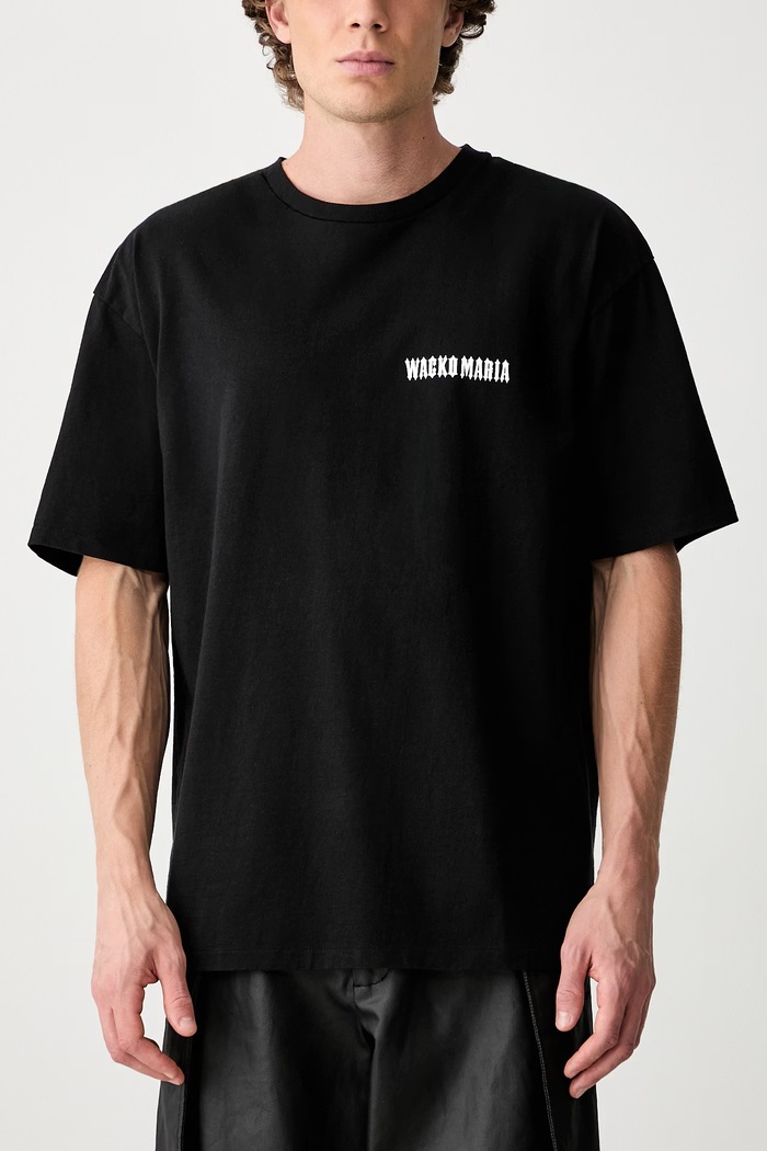 Wacko Maria T-shirt bawełniany męski 25SS.WMT.WT08 czarny