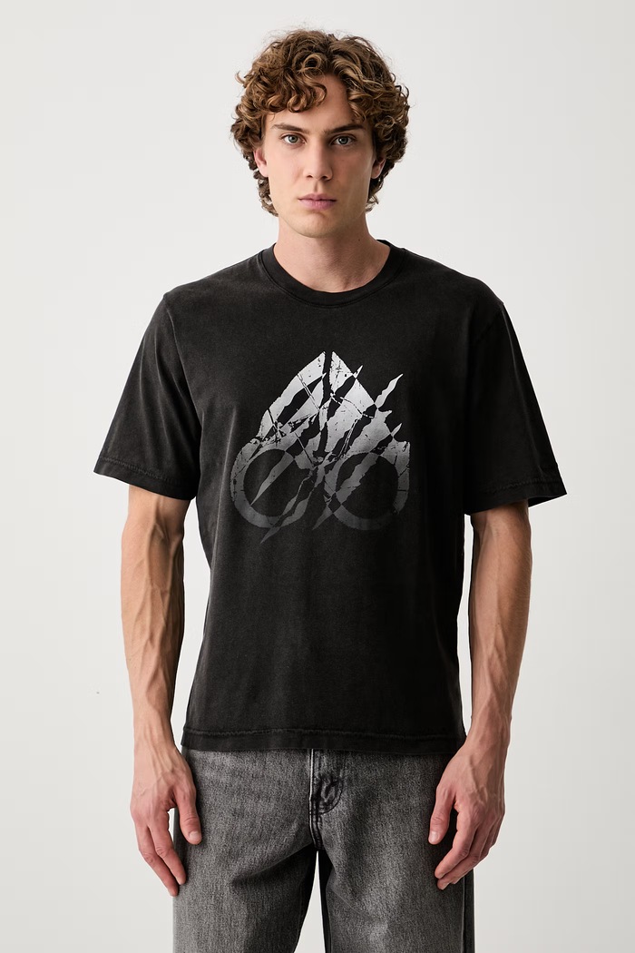 MOOSE KNUCKLES T-shirt męski bawełniany szary M36MT717