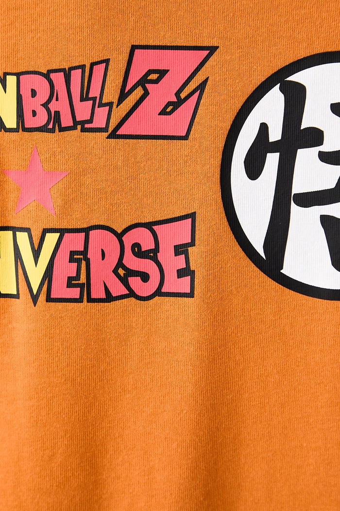 T-shirt męski bawełniany x Dragon Ball Z Converse pomarańczowy CVM6T639