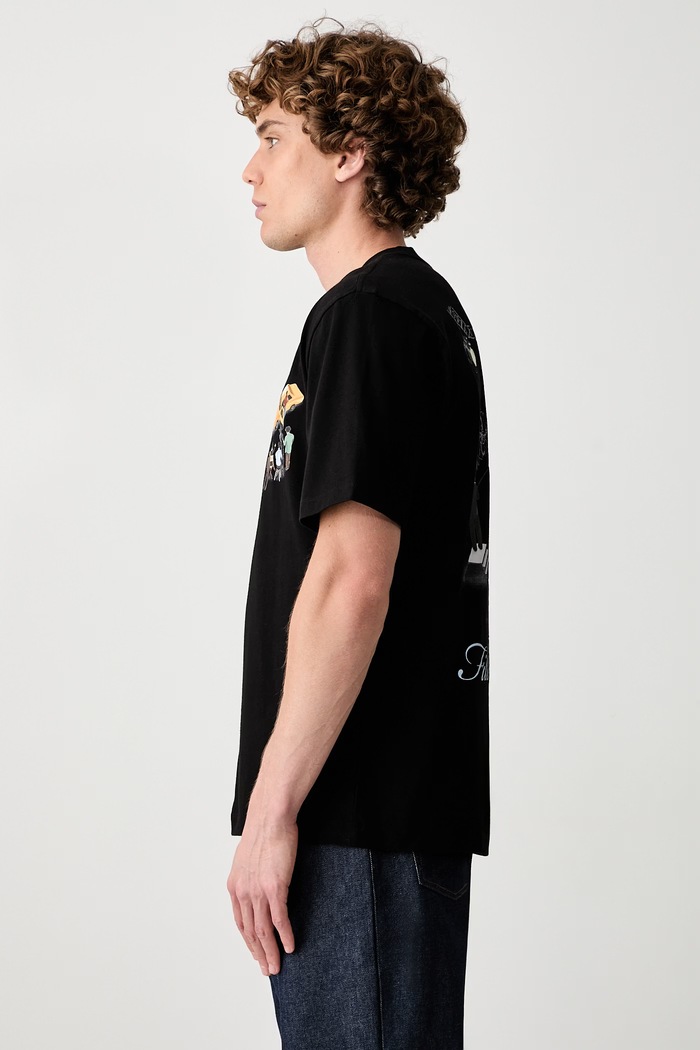 Filling Pieces T-shirt bawełniany męski czarny 422620500360