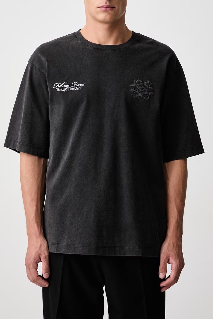 Filling Pieces t-shirt cotton Men's 422620501387 black