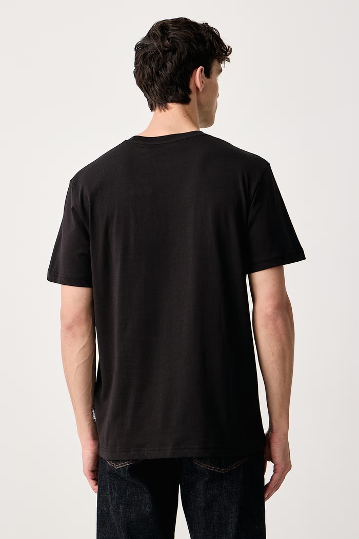 Just Cavalli T-shirt męski bawełniany 81OAHT20.CJ500 czarny AW26
