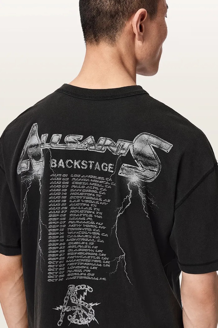 T-shirt męski bawełniany IRON TIGER AllSaints czarny M016PF