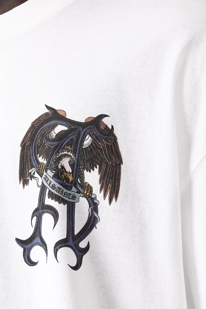 T-shirt oversize męski bawełniany RAPTOUR AllSaints biały M014PF