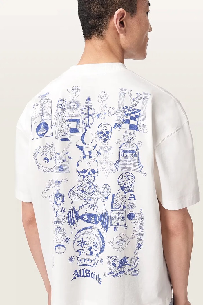 T-shirt męski bawełniany IGNIS AllSaints beżowy M026PF