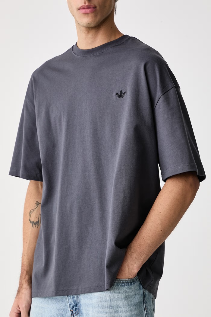 T-shirt męski bawełniany NCLR Loose adidas Originals LL1057 szary
