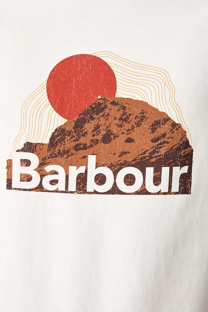 Barbour T-shirt bawełniany damski MTS1647WH32