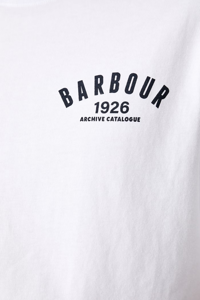 Barbour T-shirt bawełniany męski MTS1634WH11