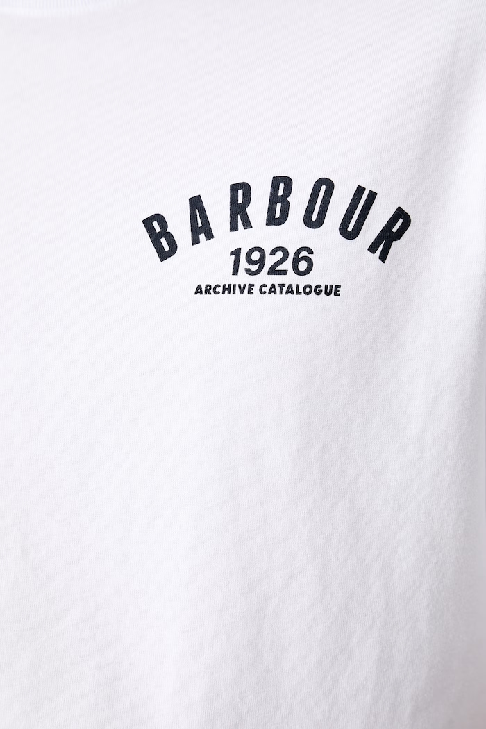 Barbour T-shirt bawełniany męski MTS1634WH11
