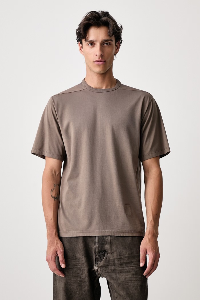 Rick Owens DRKSHDW Brad tričko bavlnené pánske sivá DU02F6254.RNP