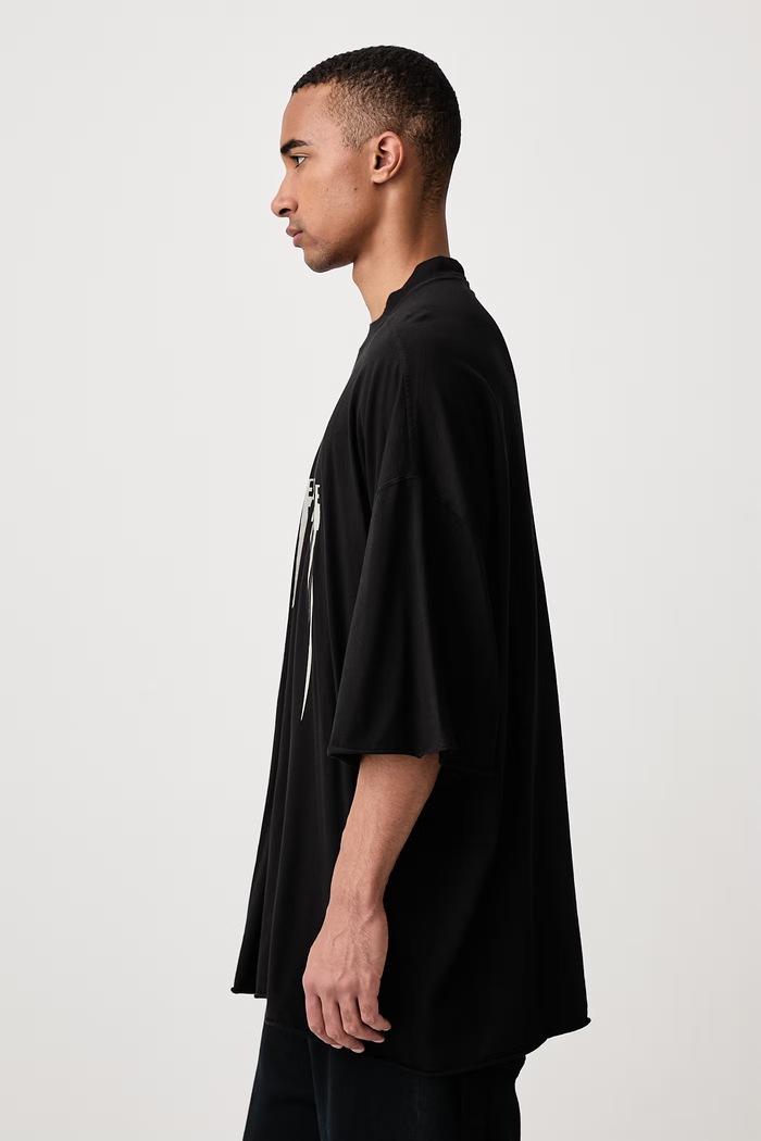 Tommy tričko bavlněné pánské Rick Owens DRKSHDW DU02F6259.RNEP5 černá