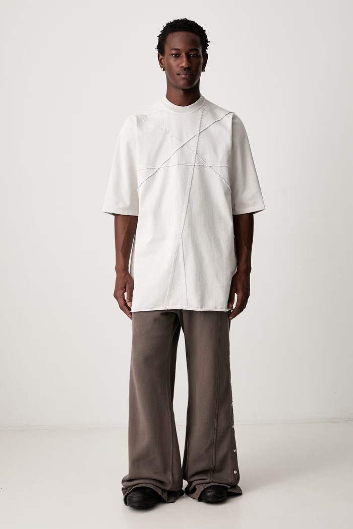 Rick Owens DRKSHDW Jumbo tričko bavlnené pánske DU02F6274.RIGET2 béžová AW26