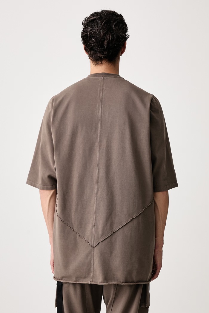 Oblečenie Rick Owens DRKSHDW Jumbo tričko bavlnené pánske DU02F6274.RIGET2 hnedá
