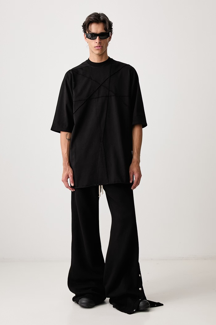 Rick Owens DRKSHDW Jumbo tričko bavlnené pánske DU02F6274.RIGET2 čierna AW26