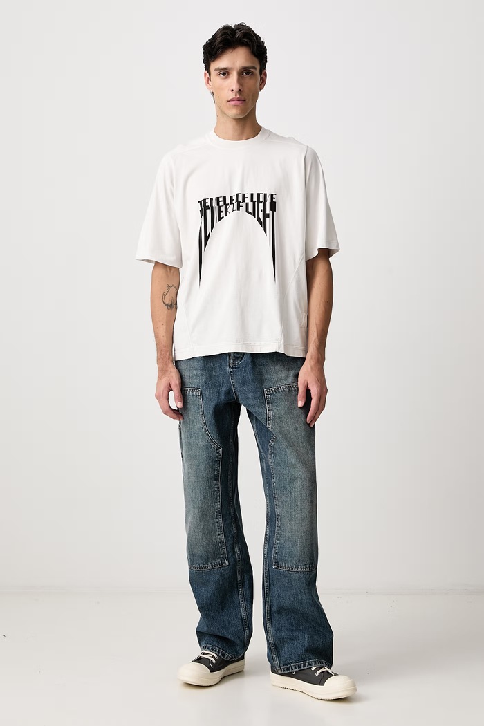Rick Owens DRKSHDW Walrus tričko bavlněné pánské DU02F6252.RNEP5P béžová AW26