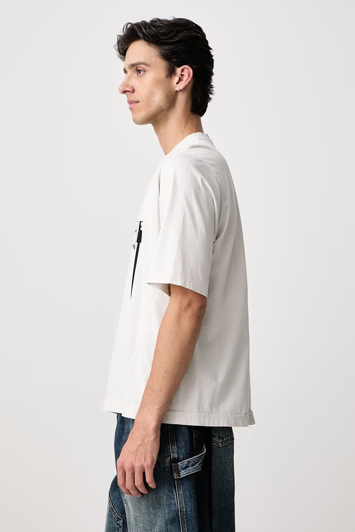 Oblečení Rick Owens DRKSHDW Walrus tričko bavlněné pánské DU02F6252.RNEP5P béžová