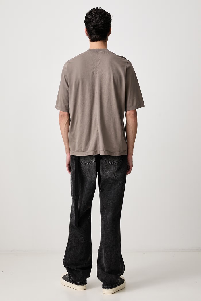 Oblečení Rick Owens DRKSHDW Walrus tričko bavlněné pánské DU02F6252.RNEP5P šedá