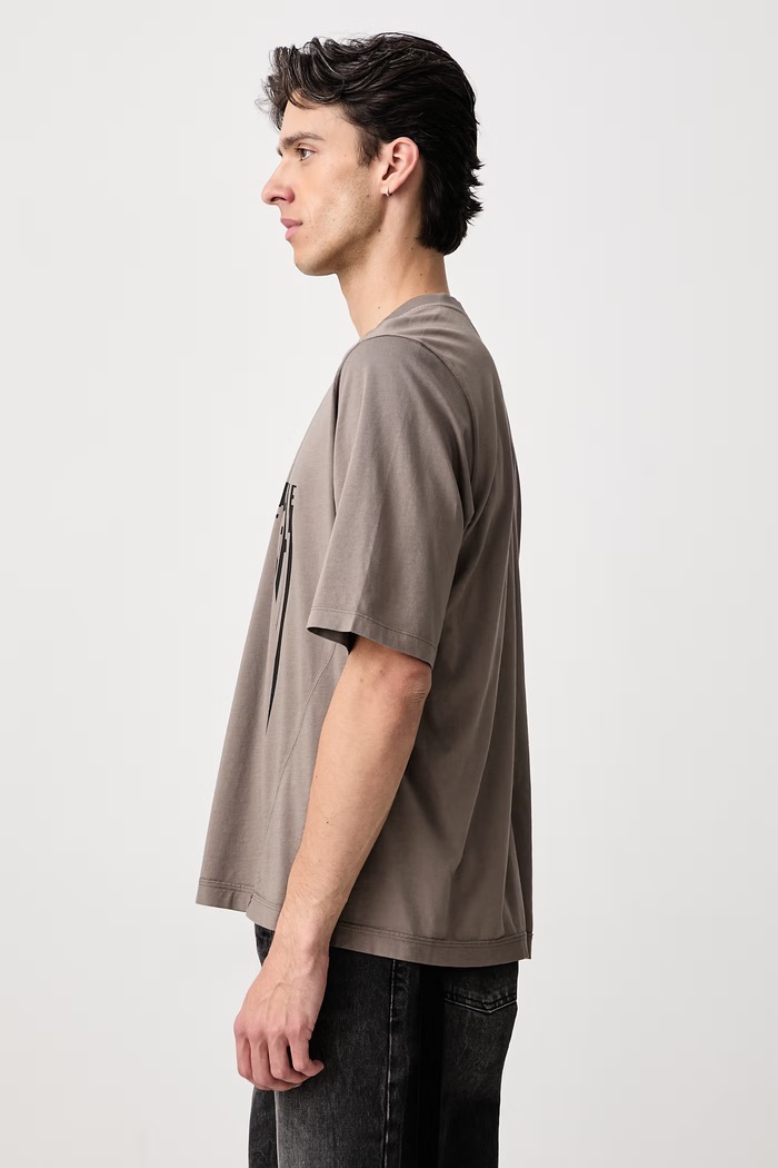 Walrus tričko bavlněné pánské Rick Owens DRKSHDW DU02F6252.RNEP5P šedá