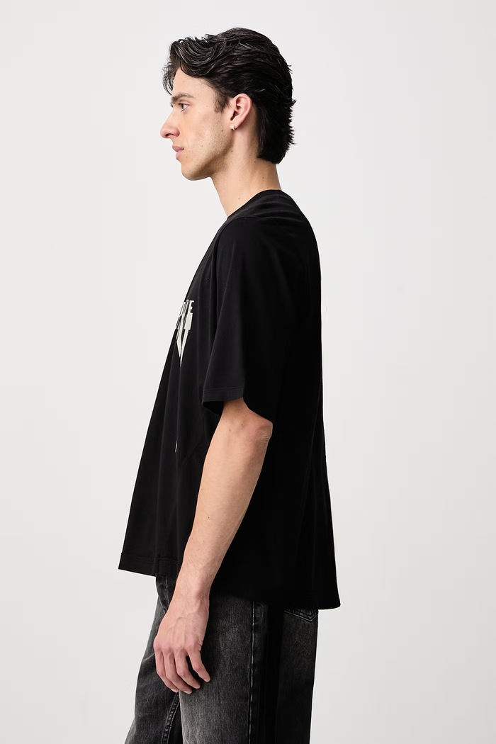 Walrus tričko bavlněné pánské Rick Owens DRKSHDW DU02F6252.RNEP5P černá