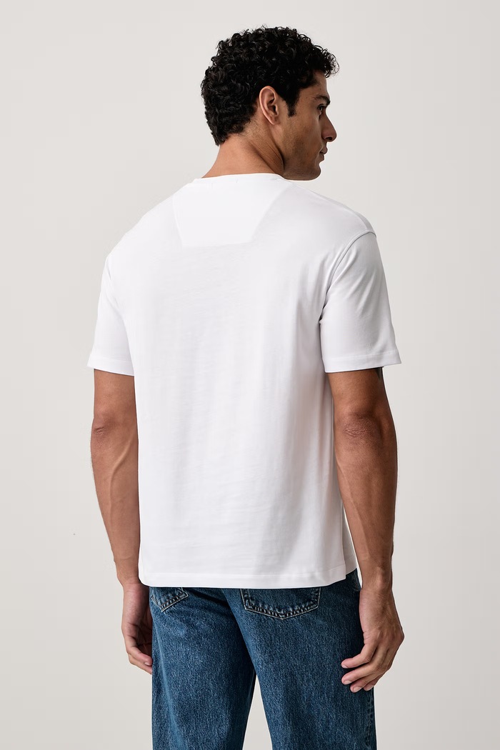 Odzież Aeronautica Militare T-shirt męski bawełniany TS2522UJ00372 biały