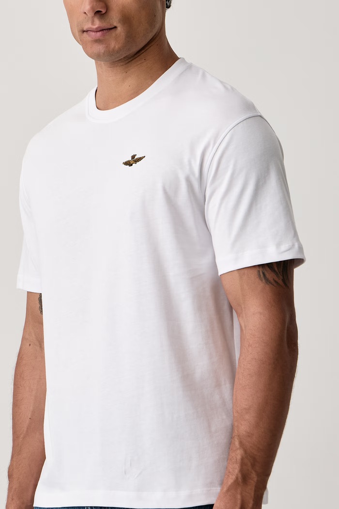 T-shirt męski bawełniany Aeronautica Militare TS2522UJ00372 biały