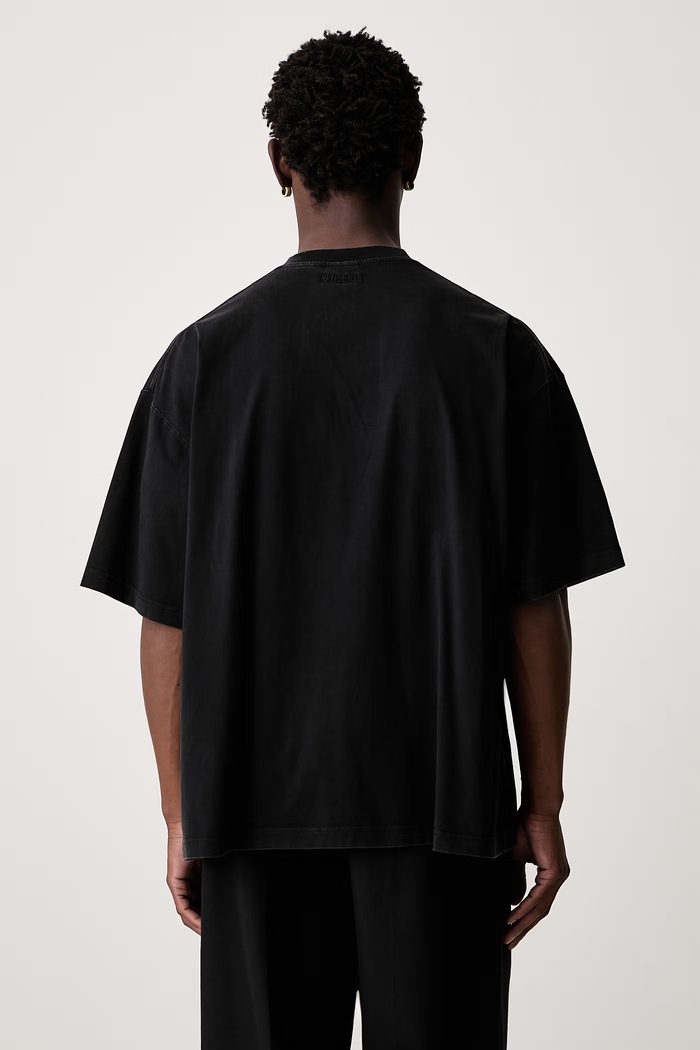Odzież Vetements Classic Logo T-shirt bawełniany męski MH27TR144B czarny