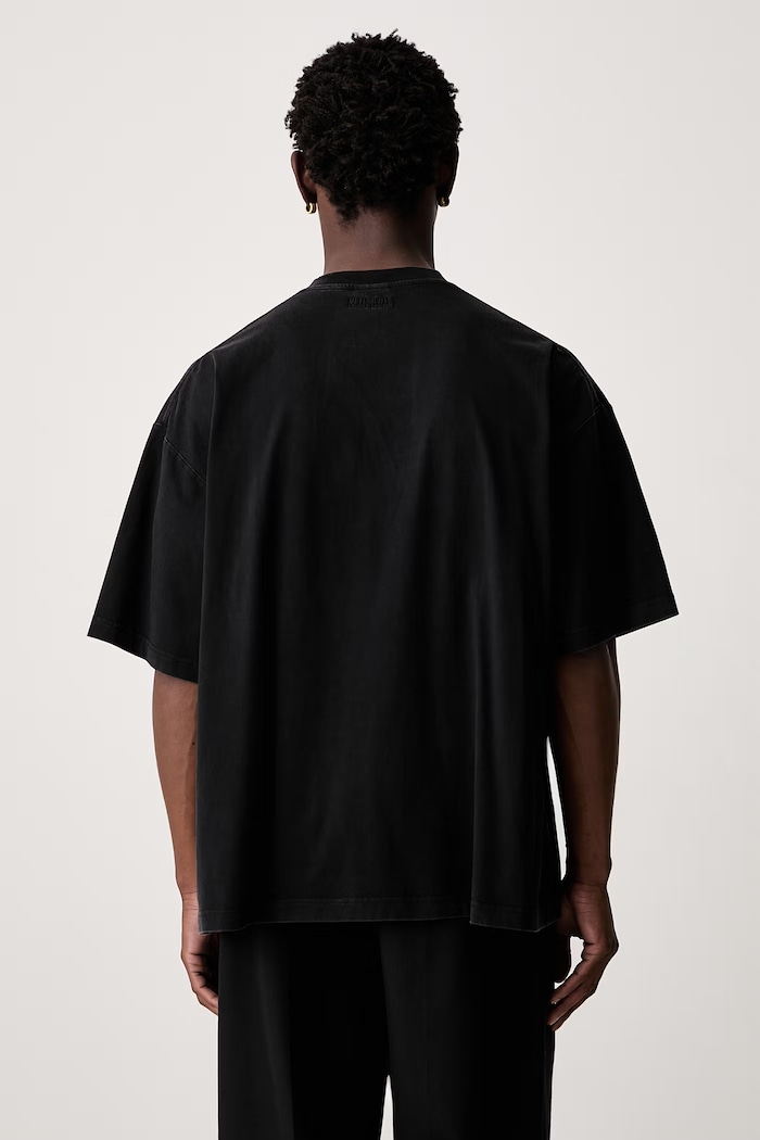 Odzież Vetements Classic Logo T-shirt bawełniany męski MH27TR144B czarny