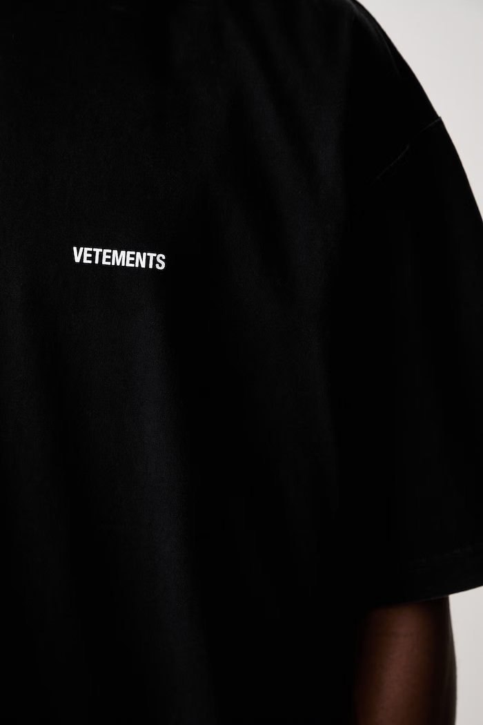 Vetements Classic Logo T-shirt bawełniany męski MH27TR144B