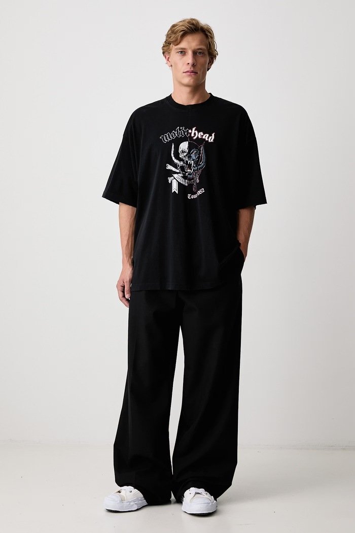 Vetements Vetements x Motorhead T-shirt bawełniany męski MH27TR242B czarny AW26
