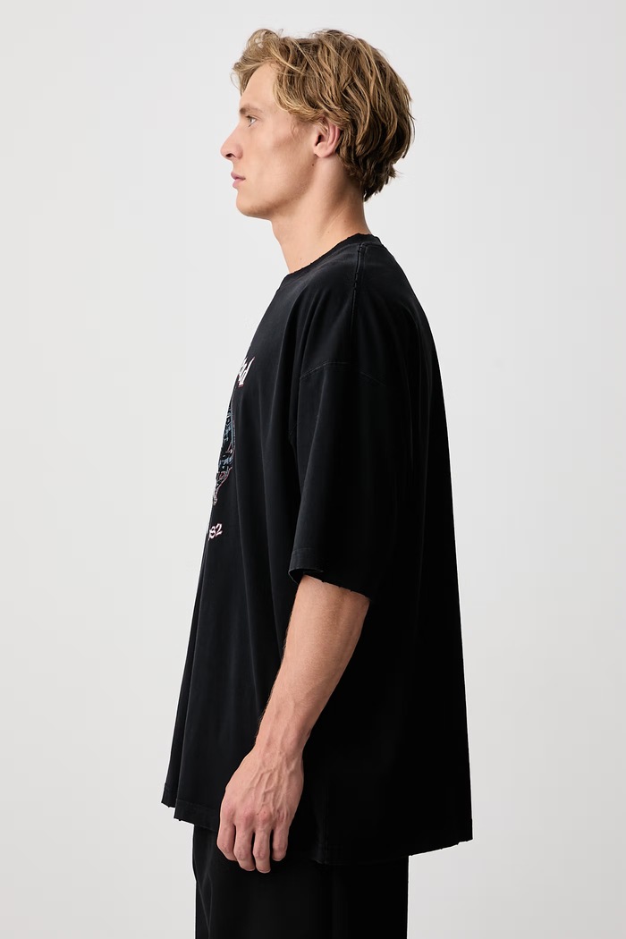 Vetements x Motorhead T-shirt bawełniany męski Vetements MH27TR242B czarny