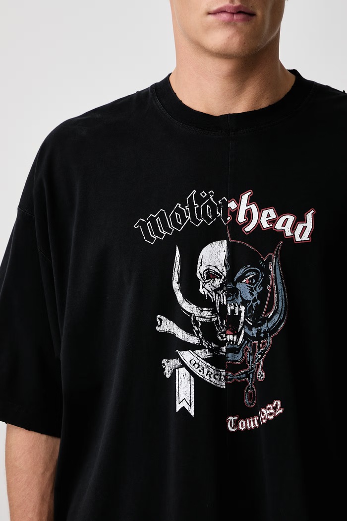 Vetements Vetements x Motorhead T-shirt bawełniany męski MH27TR242B