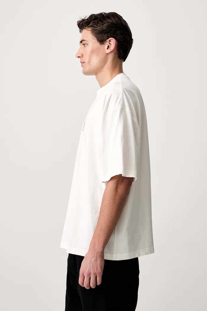Vetements Biker Cross Logo t-shirt βαμβακερό ανδρικό μπεζ MH27TR196W