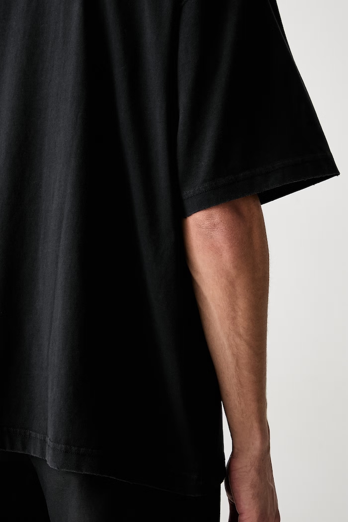 Vetements Biker Cross Logo T-shirt męski bawełniany MH27TR197B