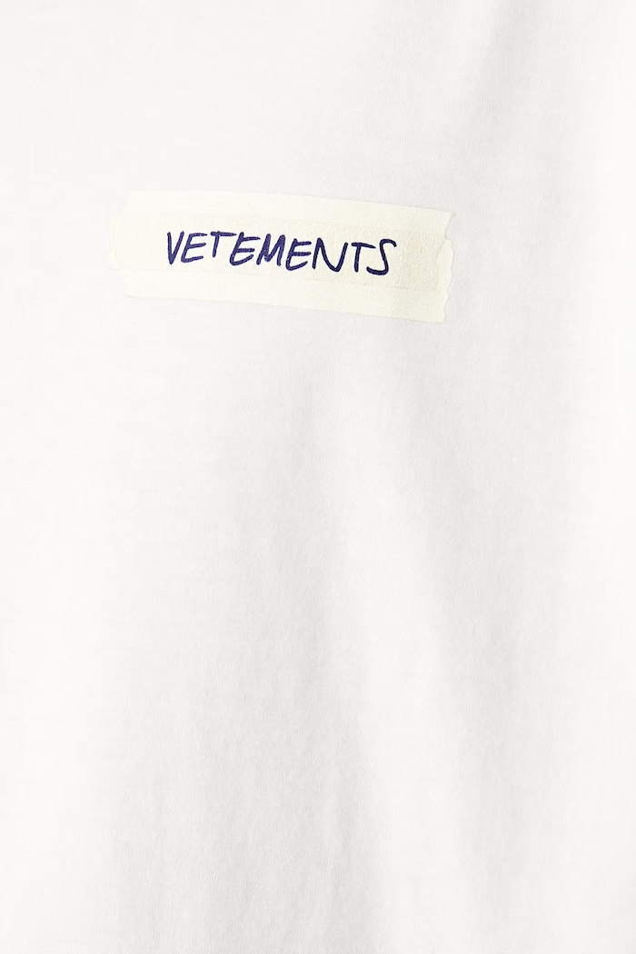 Vetements Scribbled Logo T-shirt bawełniany męski MH27TR148W