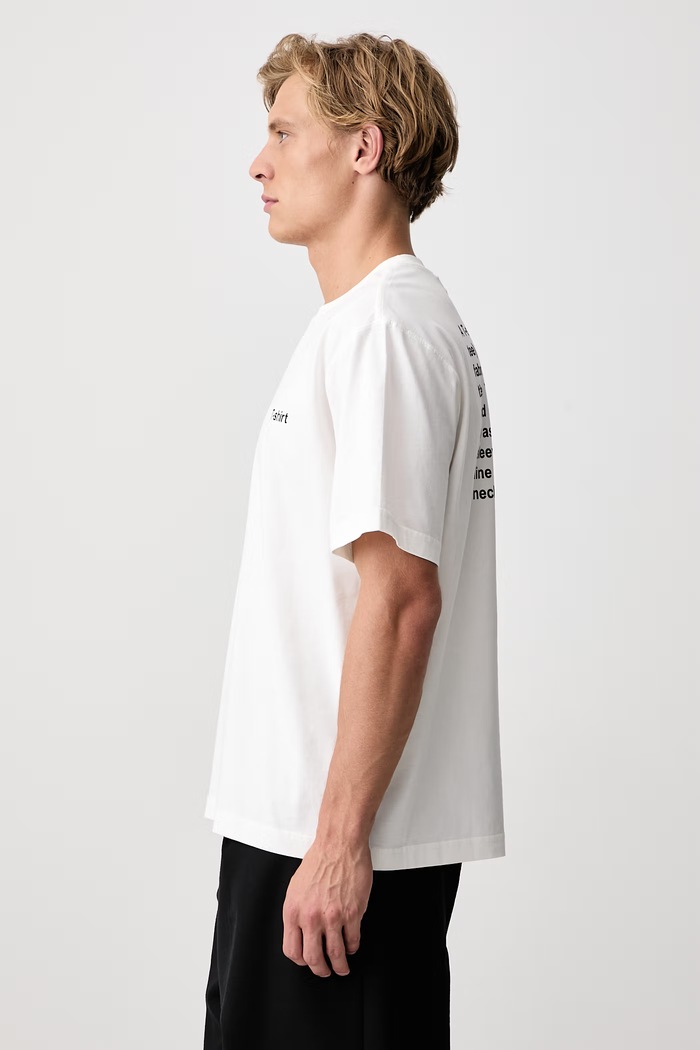 Definition Regular T-shirt męski bawełniany Vetements MH27TR220W biały