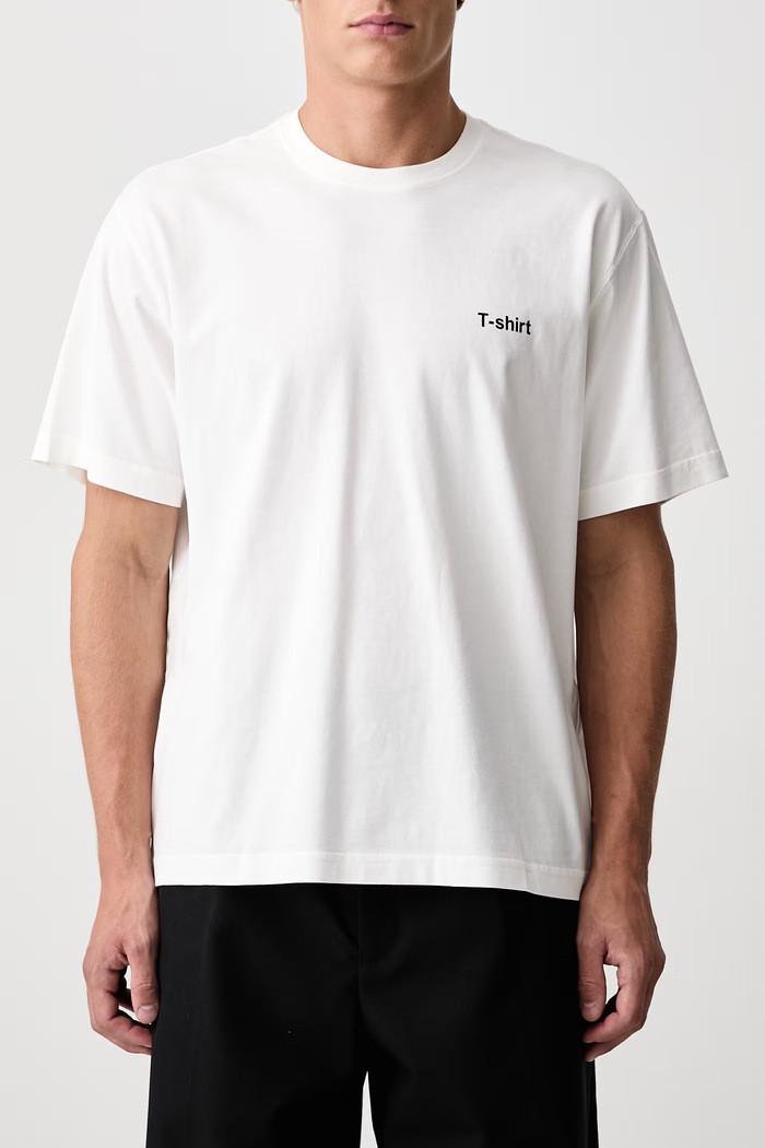 Definition Regular T-shirt męski bawełniany Vetements biały MH27TR220W
