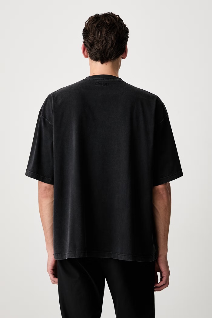 Odzież Vetements Classic Logo T-shirt bawełniany męski MH27TR142B czarny