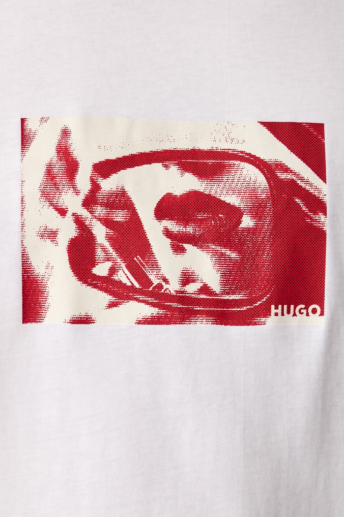 Tricou pentru bărbați din bumbac Dirom HUGO alb 50570844