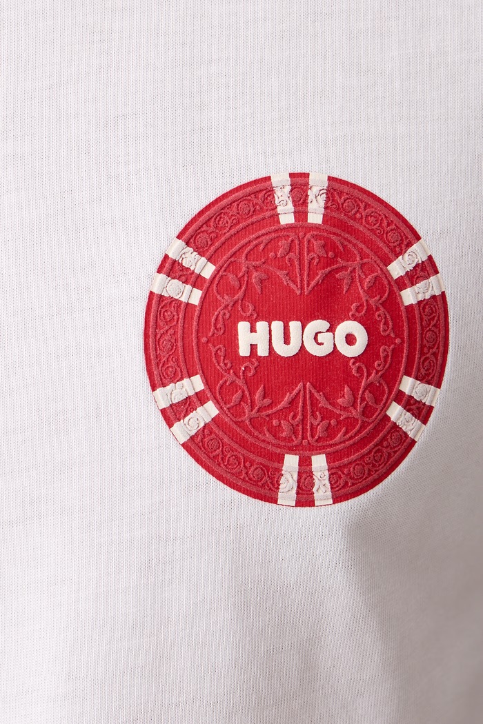 Majica za muškarce od pamuka Datril HUGO bijela 50570446